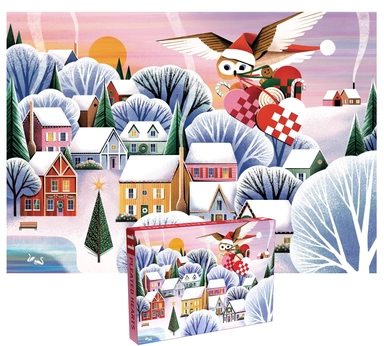 Christmas Owl — пазл на 1000 деталей: купить с доставкой по Кипру или в книжных магазинах Букберри в Лимасоле, Ларнаке и Пафосе