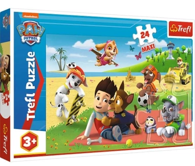 Trefl. Пазл 24 Maxi арт.14346 "Paw Patrol. Веселье на лужайке" (Щенячий патруль): купить с доставкой по Кипру или в книжных магазинах Букберри в Лимасоле, Ларнаке и Пафосе