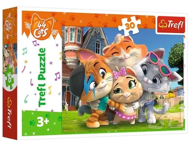 Trefl. Пазл 30 арт.18288 "Дружба в стране котиков, 44 кота": купить с доставкой по Кипру или в книжных магазинах Букберри в Лимасоле, Ларнаке и Пафосе