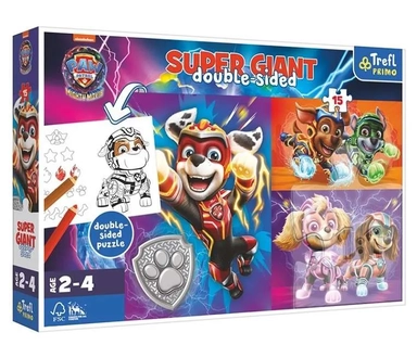 Trefl. Пазл-раскраска Гигант 15 арт.42009 "Удивительная команда"/ Щенячий патруль: купить с доставкой по Кипру или в книжных магазинах Букберри в Лимасоле, Ларнаке и Пафосе