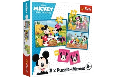 Trefl. Пазл 2 в 1 + мемо арт.93344 "Микки Маус: Знакомство с персонажами Диснея": купить с доставкой по Кипру или в книжных магазинах Букберри в Лимасоле, Ларнаке и Пафосе