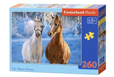Castorland. Пазл 260 MIDI арт.B-27378 "Лошади зимой": купить с доставкой по Кипру или в книжных магазинах Букберри в Лимасоле, Ларнаке и Пафосе