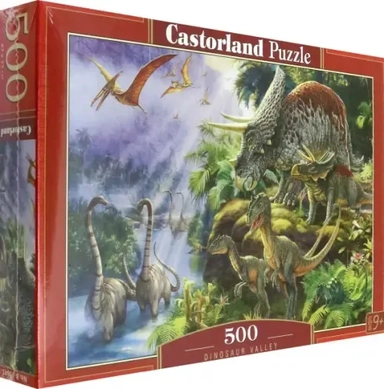 Пазл. Долина динозавров, 500 элементов: купить с доставкой по Кипру или в книжных магазинах Букберри в Лимасоле, Ларнаке и Пафосе