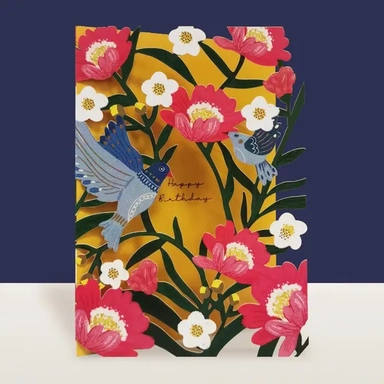 Оригинальная открытка с лазерной вырубкой и золотым тиснением ко дню рождения (AL166): купить с доставкой по Кипру или в книжных магазинах Букберри в Лимасоле, Ларнаке и Пафосе