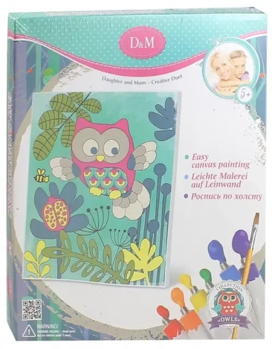 Роспись по холсту. Совенок: купить с доставкой по Кипру или в книжных магазинах Букберри в Лимасоле, Ларнаке и Пафосе