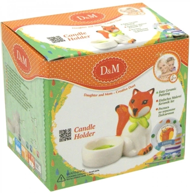 Лисы. Роспись керамики арт.60710 "Подсвечник Лиса": купить с доставкой по Кипру или в книжных магазинах Букберри в Лимасоле, Ларнаке и Пафосе