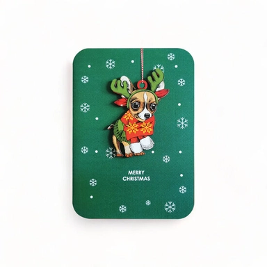 Открытка с вырубкой Christmas Dog (WHC087): купить с доставкой по Кипру или в книжных магазинах Букберри в Лимасоле, Ларнаке и Пафосе