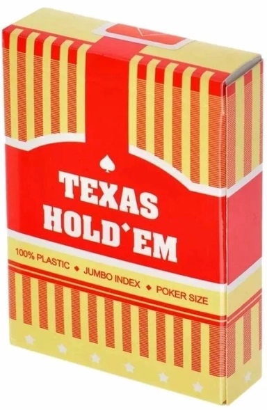 Карты игральные "Texas Hold*EM" (100% пластик): купить с доставкой по Кипру или в книжных магазинах Букберри в Лимасоле, Ларнаке и Пафосе