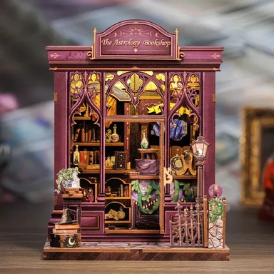 🌌 Бук нук The Astrology Bookshop — DIY miniature house с подсветкой и природной атмосферой: купить с доставкой по Кипру или в книжных магазинах Букберри в Лимасоле, Ларнаке и Пафосе