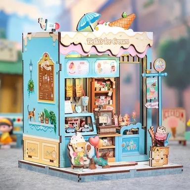 Бук нук Bella’s Ice Cream — DIY-конструктор миниатюрного кафе-мороженого: купить с доставкой по Кипру или в книжных магазинах Букберри в Лимасоле, Ларнаке и Пафосе