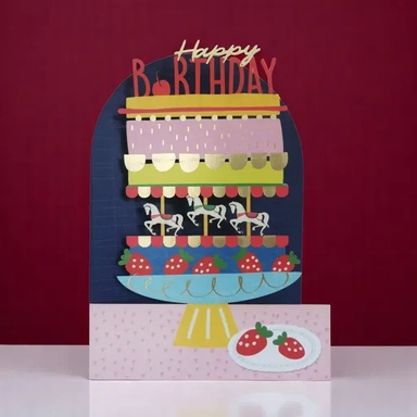 Открытка с вырубкой // Original Paper Cut Art Birthday (AL267): купить с доставкой по Кипру или в книжных магазинах Букберри в Лимасоле, Ларнаке и Пафосе