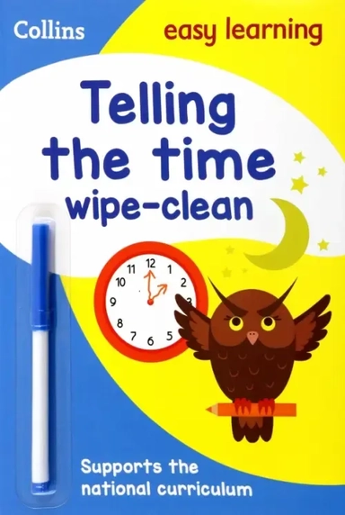 Telling the Time. Wipe Clean Activity Book: купить с доставкой по Кипру или в книжных магазинах Букберри в Лимасоле, Ларнаке и Пафосе