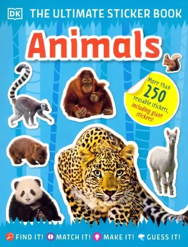 Ultimate Sticker Book. Animals: купить с доставкой по Кипру или в книжных магазинах Букберри в Лимасоле, Ларнаке и Пафосе