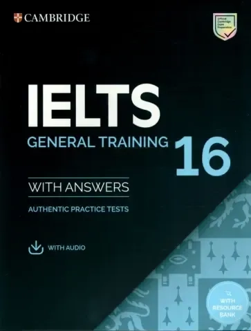 IELTS Cambridge 16 (General)+DVD: купить с доставкой по Кипру или в книжных магазинах Букберри в Лимасоле, Ларнаке и Пафосе
