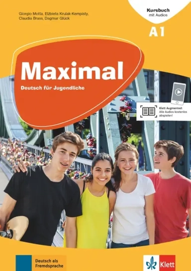 Maximal A1. Deutsch für Jugendliche. Kursbuch mit Audios und Videos: купить с доставкой по Кипру или в книжных магазинах Букберри в Лимасоле, Ларнаке и Пафосе