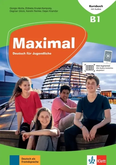 Maxima. B1. Deutsch für Jugendliche. Kursbuch mit Audios und Videos: купить с доставкой по Кипру или в книжных магазинах Букберри в Лимасоле, Ларнаке и Пафосе