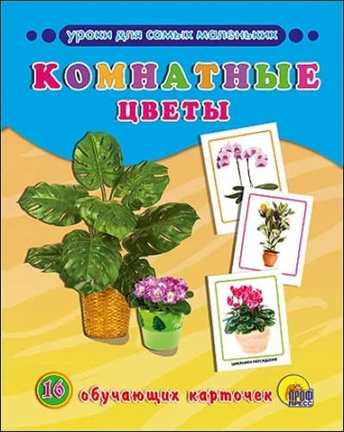 Обучающие карточки "Комнатные цветы": купить с доставкой по Кипру или в книжных магазинах Букберри в Лимасоле, Ларнаке и Пафосе