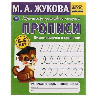 Рабочая тетрадь дошкольника с прописями. Пишем палочки и крючочки. 5-6 лет: купить с доставкой по Кипру или в книжных магазинах Букберри в Лимасоле, Ларнаке и Пафосе