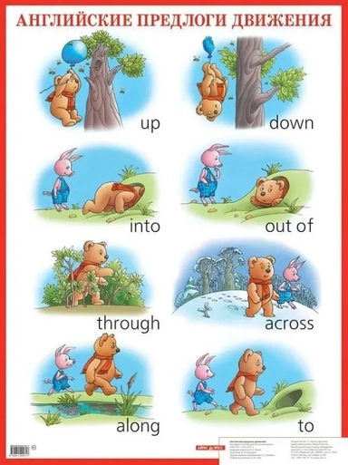 Английские предлоги движения. Наглядное пособие для школы: купить с доставкой по Кипру или в книжных магазинах Букберри в Лимасоле, Ларнаке и Пафосе
